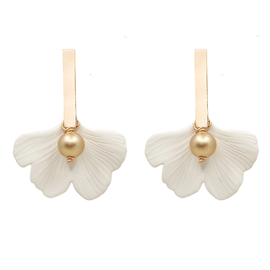 Cream deals statement earrings