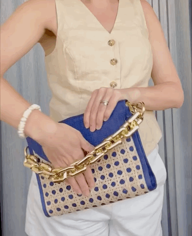 Buy Authentic LANCEL Vintage Rattan Clutch and Chain Bag Online in India -  Etsy